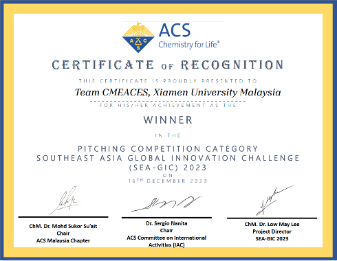 Team CMEACES Triumphs at Southeast Asia Global Innovative Challenge (SEA-GIC)